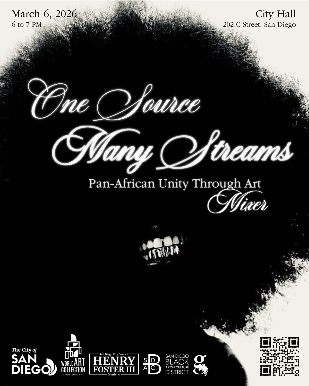 One Source, Many Streams mixer flyer